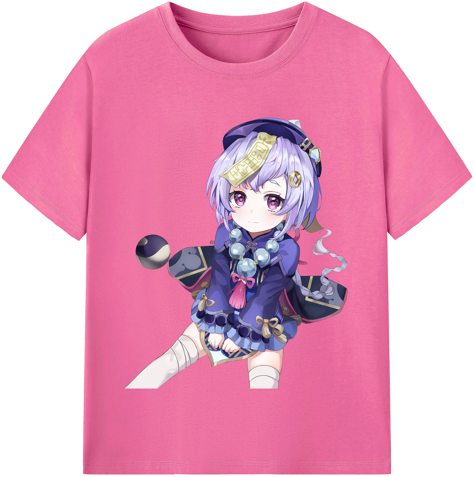 げんし神 七七 なな  genshin Nana レディースカジュアルプリントTシャツ（綿100％）